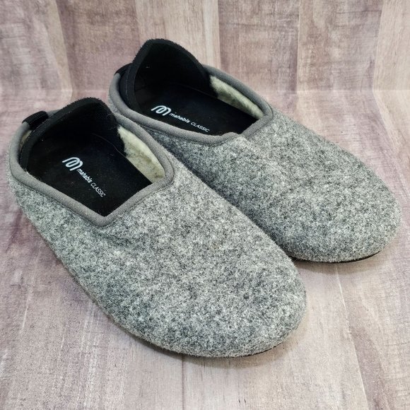 Mahabis Woman's Size 37 Classic Lined Slipper Gray - Picture 1 of 14